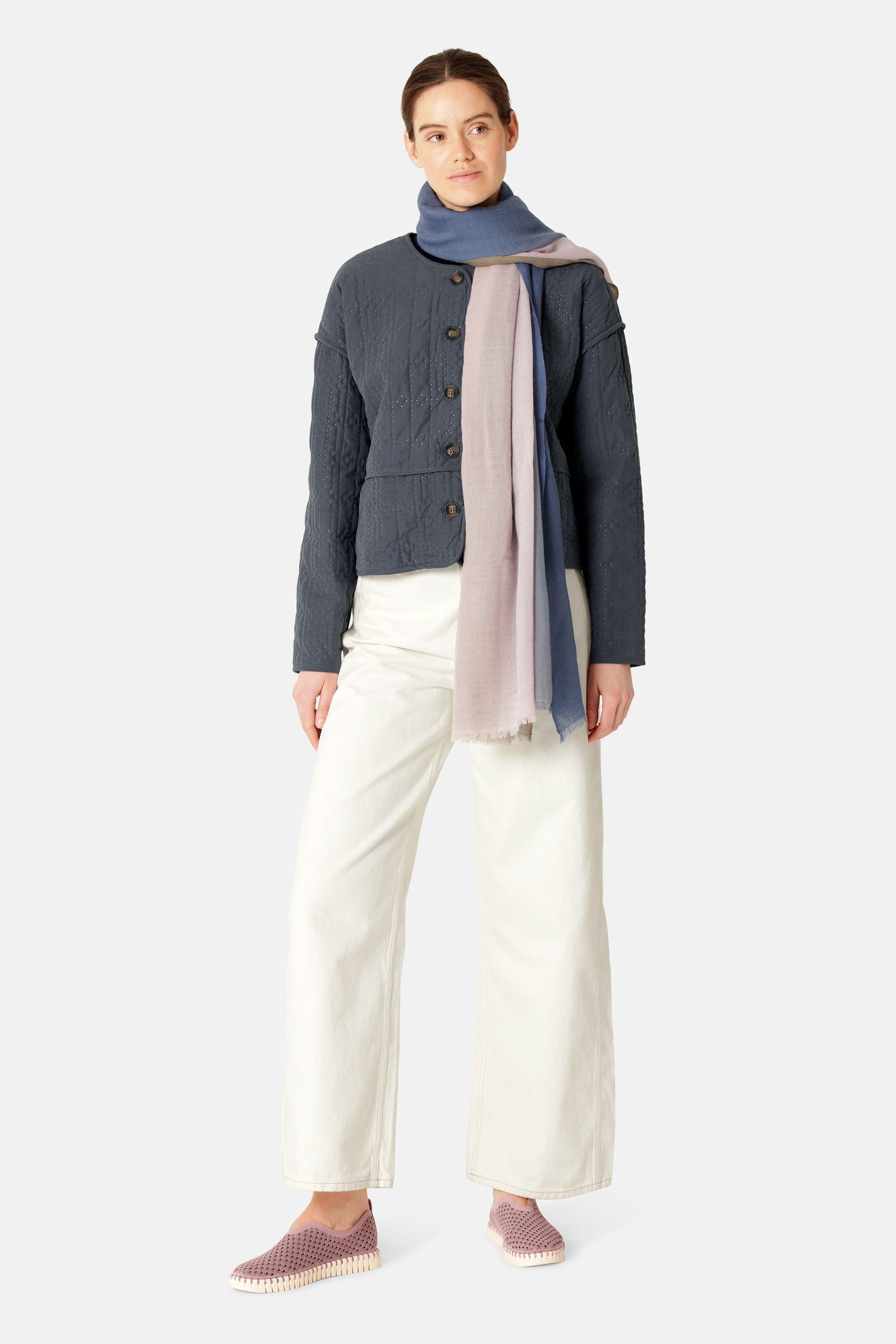 Dip Dye Scarf - Mauve Dip Dye